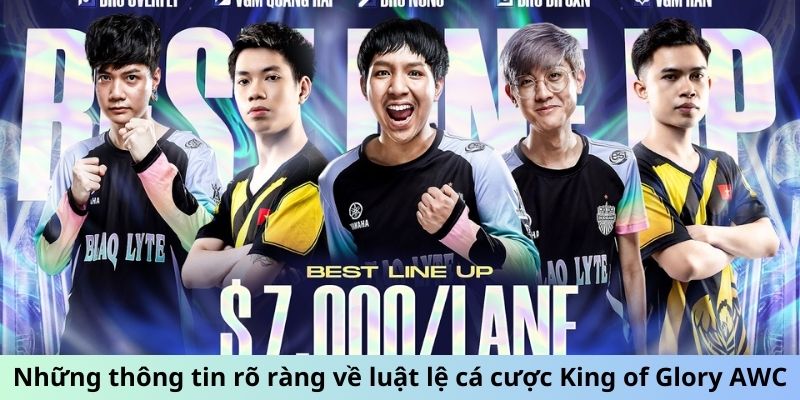 Những thông tin rõ ràng về luật lệ cá cược King of Glory AWC